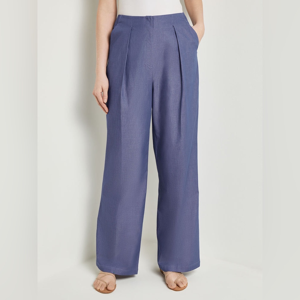 Misook Wide Leg Royal Blue Dress Pants